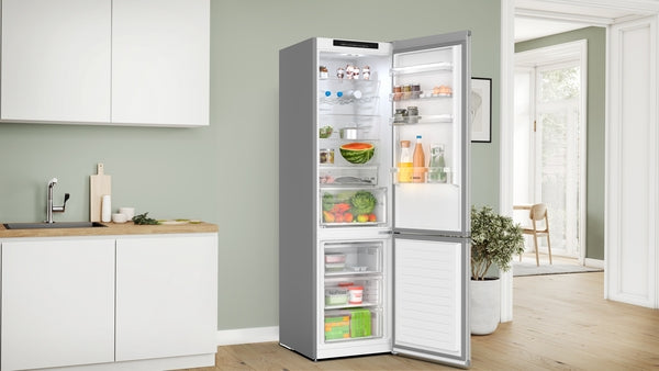 Bosch KGN392LBFG Series 4, Free-standing fridge-freezer with freezer at bottom, 203 x 60 cm, Stainless steel look-7