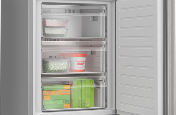 Bosch KGN392LBFG Series 4, Free-standing fridge-freezer with freezer at bottom, 203 x 60 cm, Stainless steel look-4