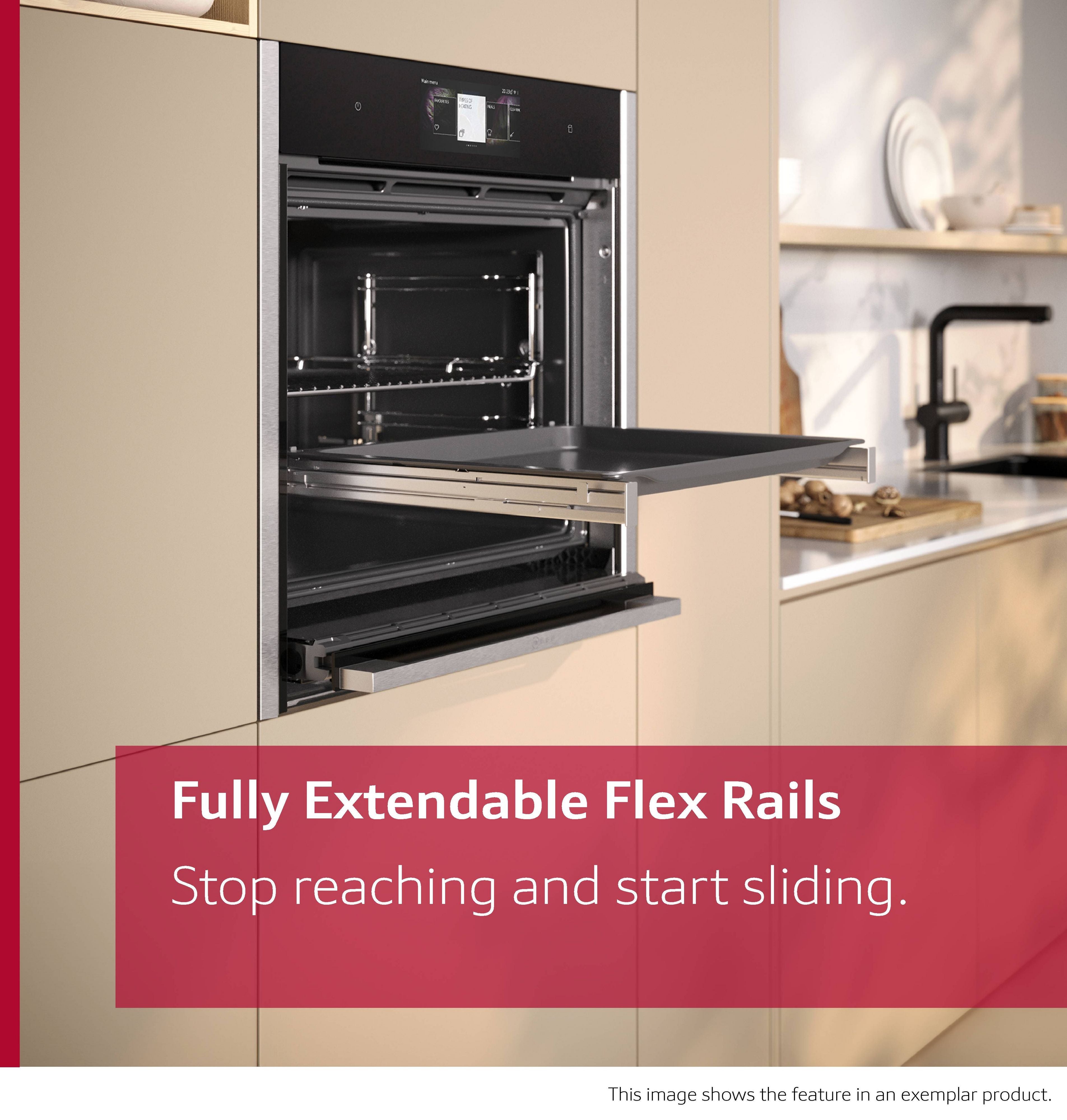 N 90, Built-in oven with added steam function, 60 x 60 cm, Flex Design product photo (24761056_FHI_NE_OV_FullyExtendableFlexRails_FD_en-GB.jpg)