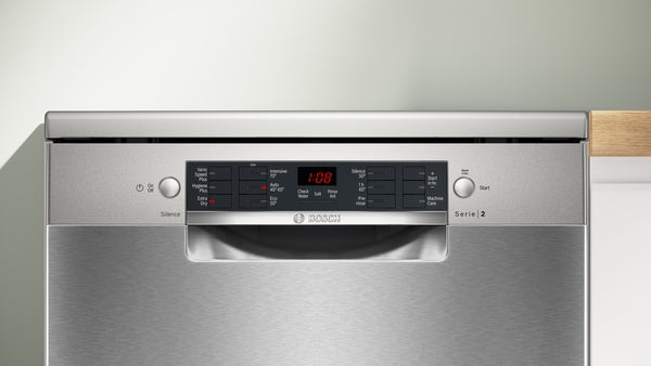Series 2, Free-standing dishwasher, 60 cm, Brushed steel anti-fingerprint-2