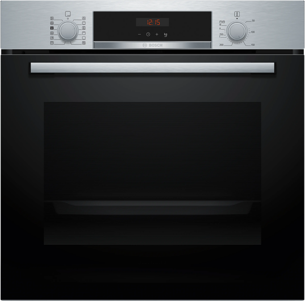 Bosch HQA574BS3B Series 4, Built-in oven with added steam function, 60 x 60 cm, Stainless steel