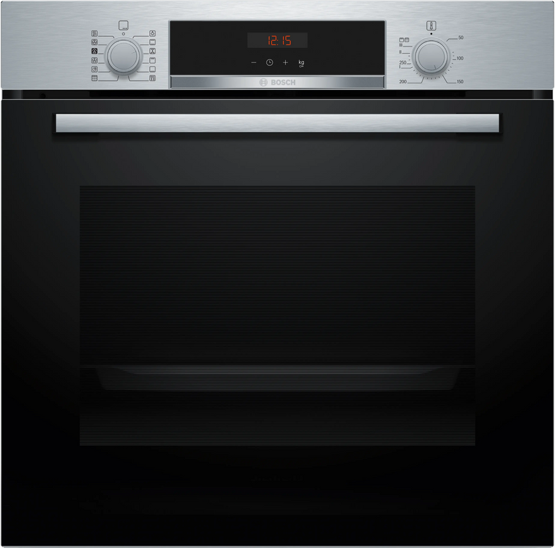 Bosch HQA574BS3B Series 4, Built-in oven with added steam function, 60 x 60 cm, Stainless steel-1