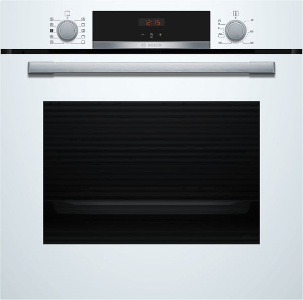 Series 4, Built-in oven with added steam function, 60 x 60 cm, White