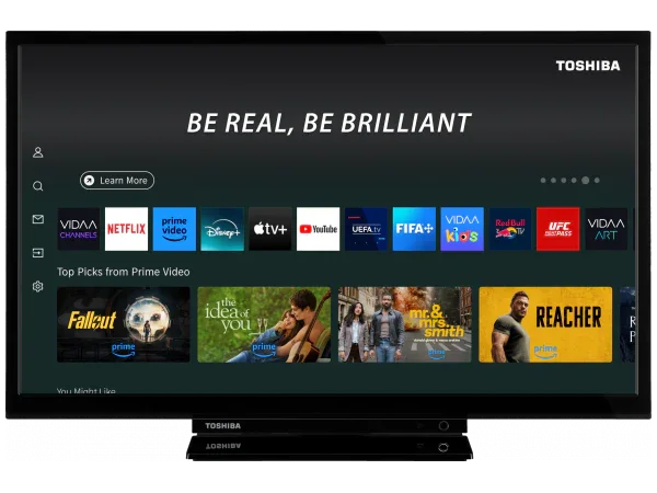 Toshiba 24WV3553DB 24'' HD Smart TV with Freely