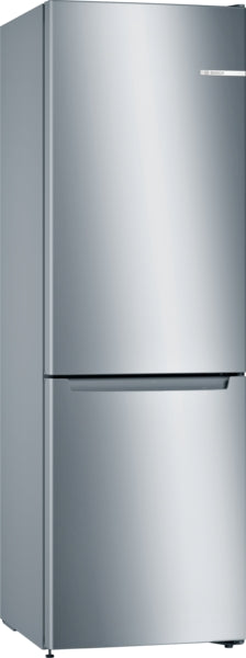 Bosch KGN33NLEBG Series 2, Free-standing fridge-freezer with freezer at bottom, 176 x 60 cm, Stainless steel look-1