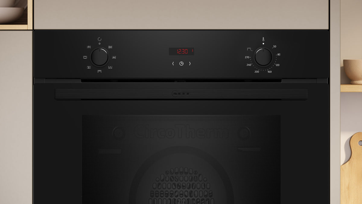 Neff B1DCC0AK3B N 30, Built-in oven, 60 x 60 cm, Black product photo (25273494_B1DCC0AK3B_PGA1_def.jpg)