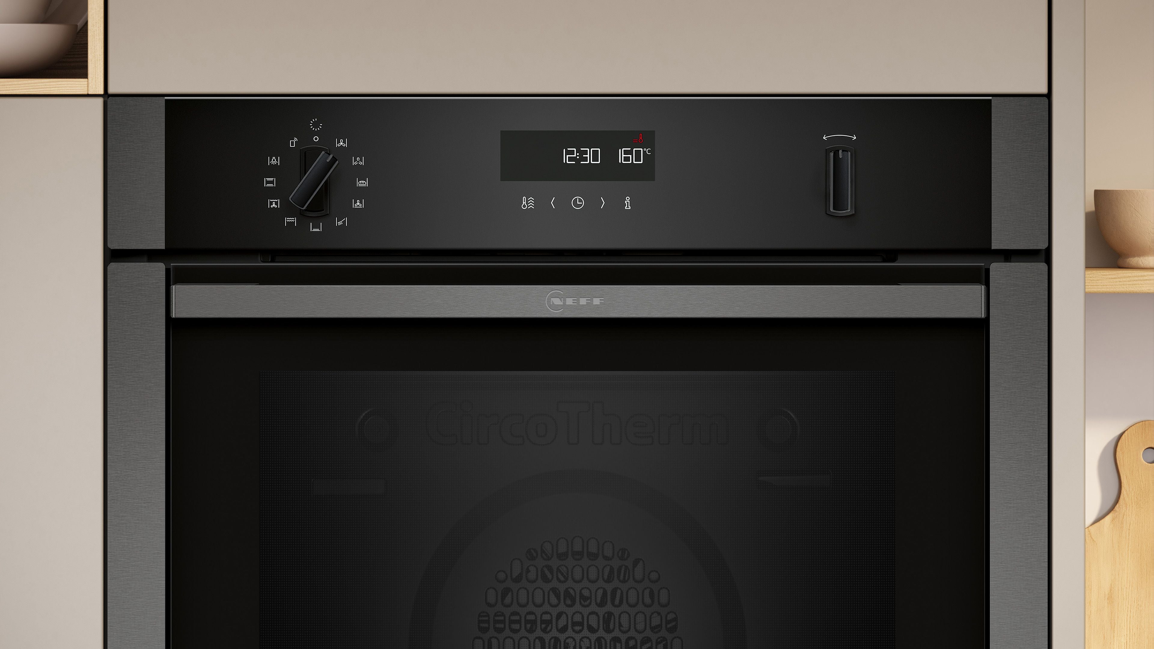 Neff N 50 B6ACH7AG7B, Built-in oven, 60 x 60 cm, Graphite-Grey product photo (25273531_B6ACH7AG7B_PGA1_def.jpg)