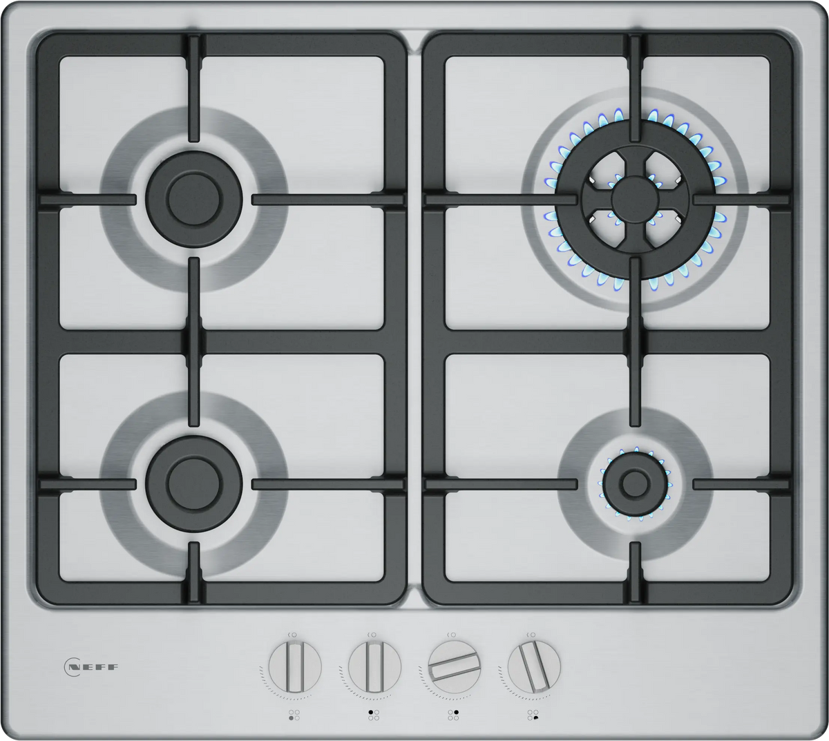 Neff T26GKH8N0 N 50, Gas hob, 60 cm, Stainless steel-1
