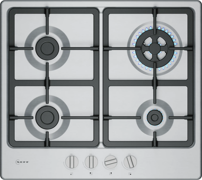 Neff T26GKH8N0 N 50, Gas hob, 60 cm, Stainless steel-1