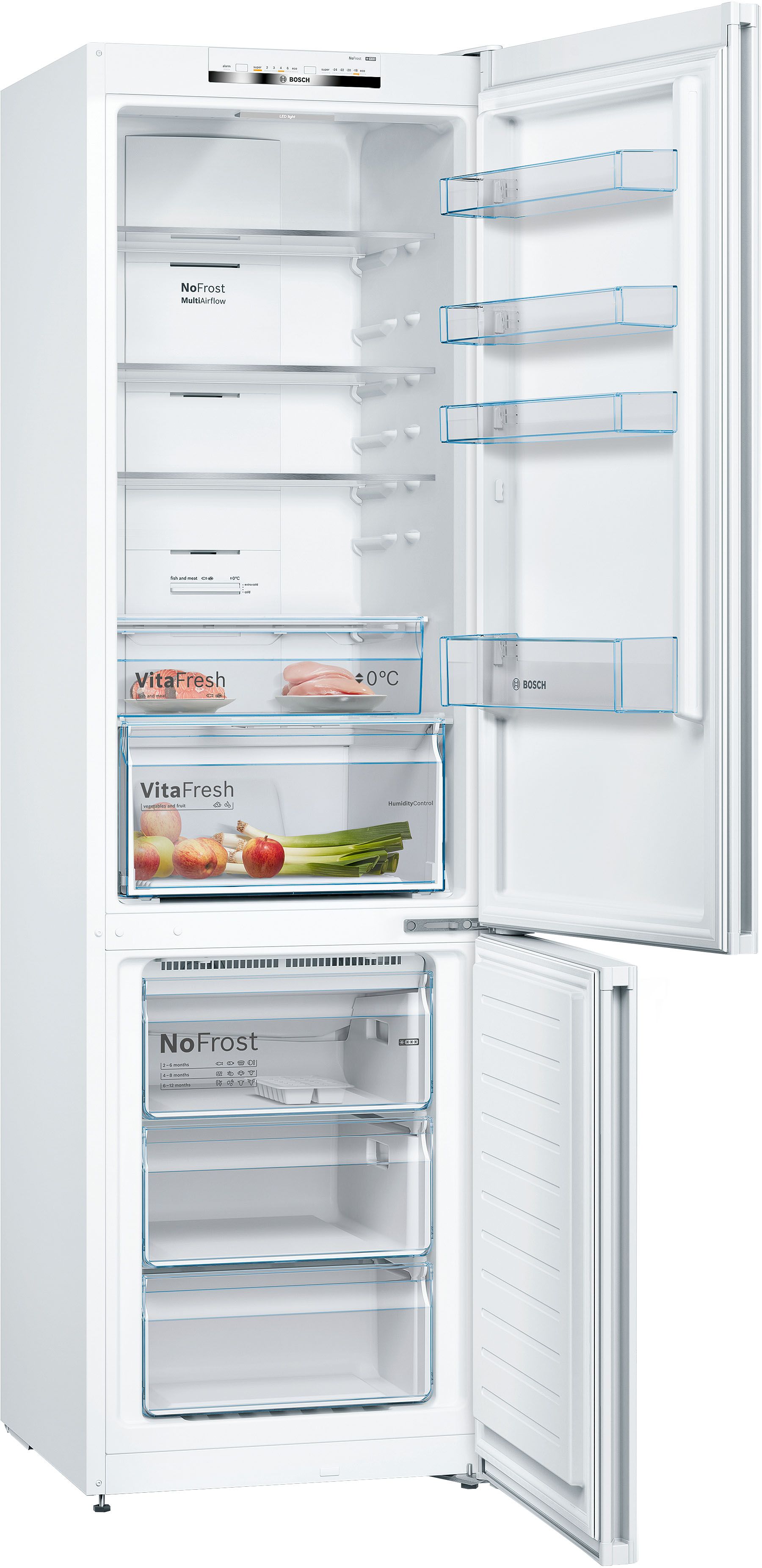 Bosch No Frost - above 200cm Height x 60cm wide Series 4 KGN392WEBG