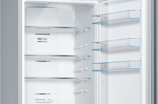 Bosch KGN392LEBG Series 4, Free-standing fridge-freezer with freezer at bottom, 203 x 60 cm, Stainless steel look-4