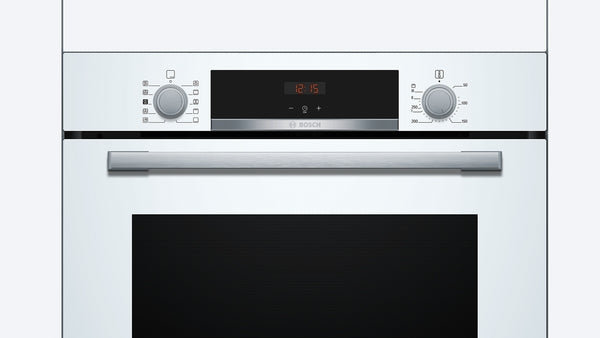 Series 4, Built-in oven with added steam function, 60 x 60 cm, White