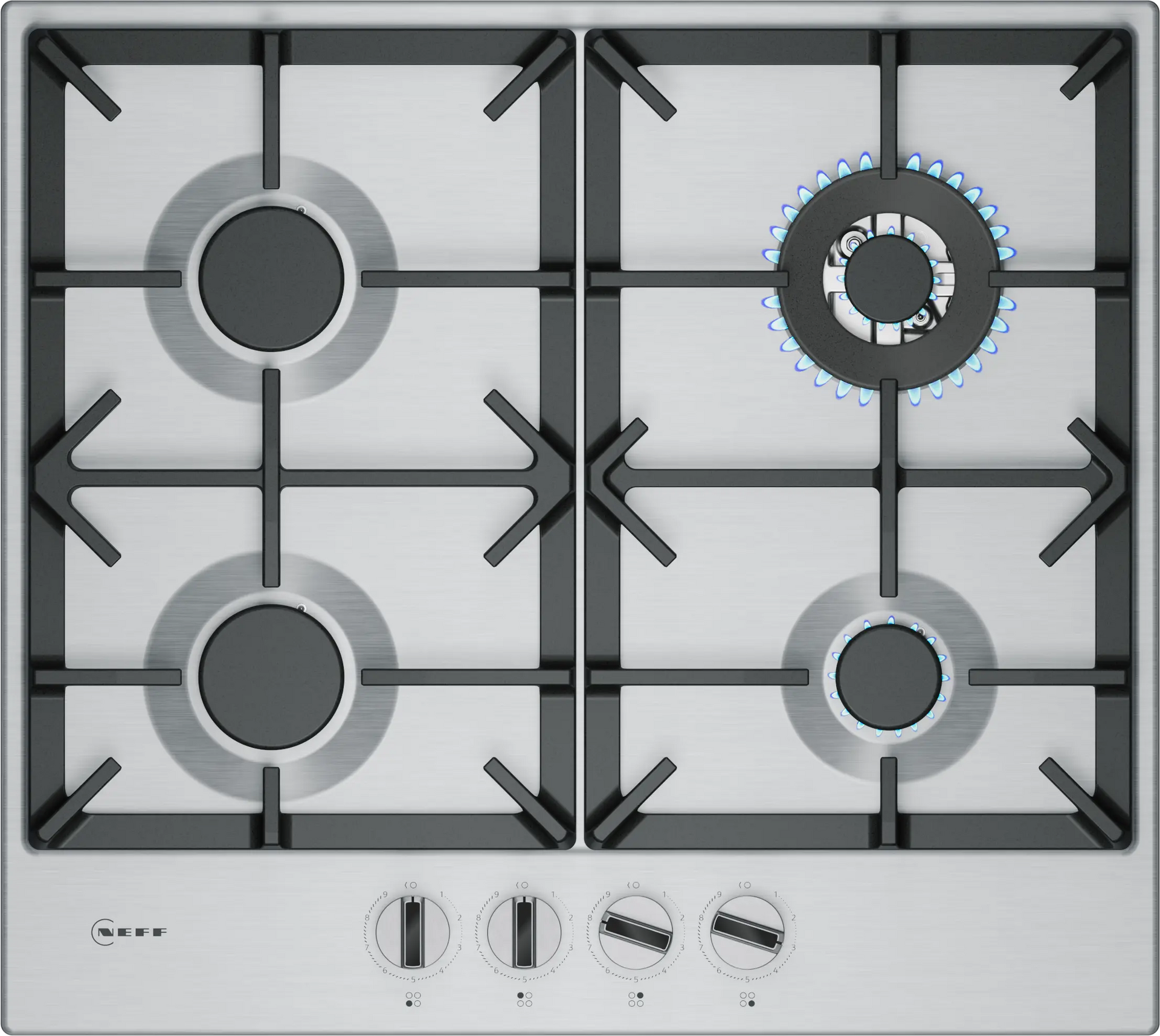 Neff T26CIH8N0 N 70, Gas hob, 60 cm, Stainless steel