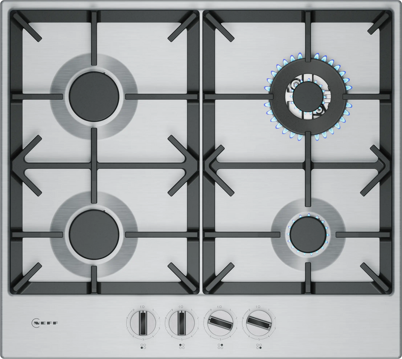Neff T26CIH8N0 N 70, Gas hob, 60 cm, Stainless steel-1
