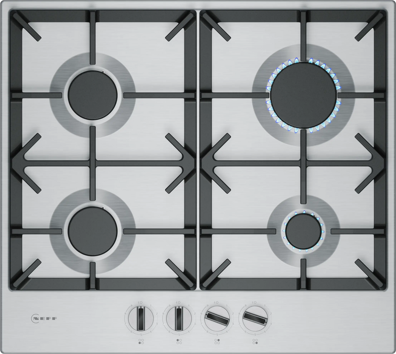 Neff T26CIP8N0 N 70, Gas hob, 60 cm, Stainless steel-1