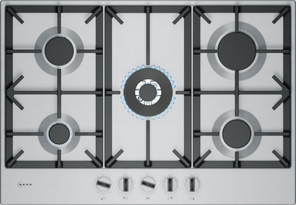 Neff T27CIQ8N0 N 70, Gas hob, 75 cm, Stainless steel-1
