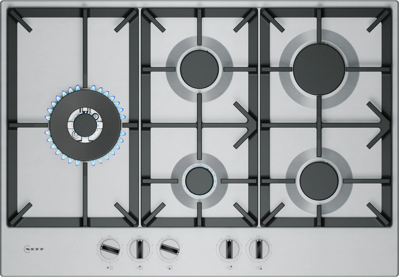 Neff T27CIS8N0 N 70, Gas hob, 75 cm, Stainless steel-1