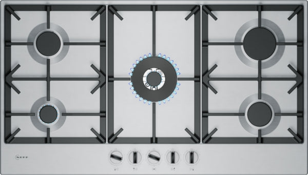 Neff T29CIR8N0 N 70, Gas hob, 90 cm, Stainless steel-1