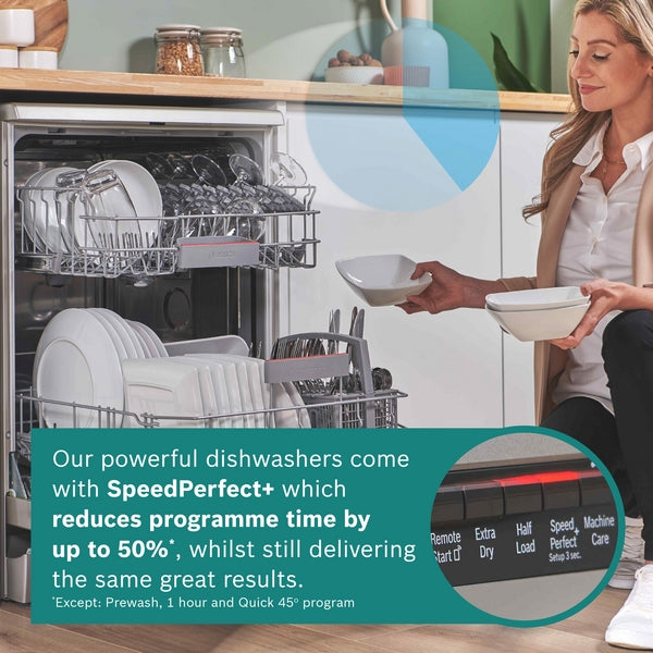 Bosch Series 4, Free-standing dishwasher, 60 cm, Brushed steel anti-fingerprint SMS4EKI06G-4