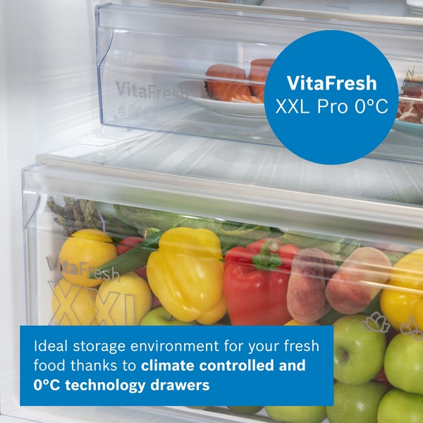 Bosch KGN362LDFG Series 4, Free-standing fridge-freezer with freezer at bottom, 186 x 60 cm, Stainless steel look-13