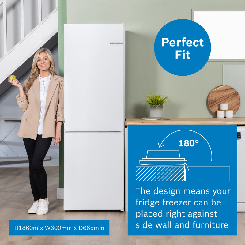 Bosch No Frost - 186cm Height Series 4 KGN362WDFG