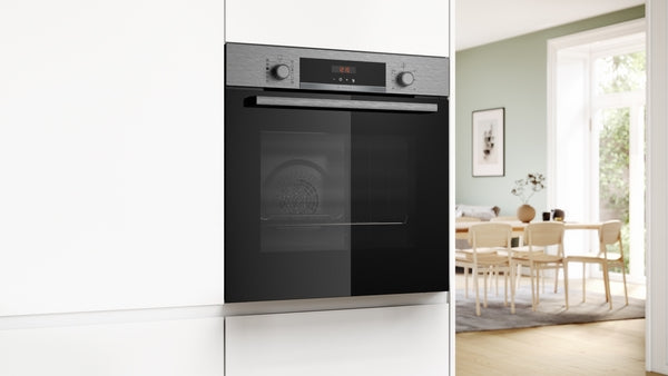 Series 4, Built-in oven with added steam function, 60 x 60 cm, Stainless steel-4