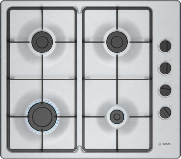 Bosch PBP6B5K60 Series 2 Gas hob, 60 cm, Stainless steel-1