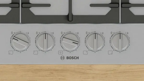 Series 6, Gas hob, 75 cm, Stainless steel-2