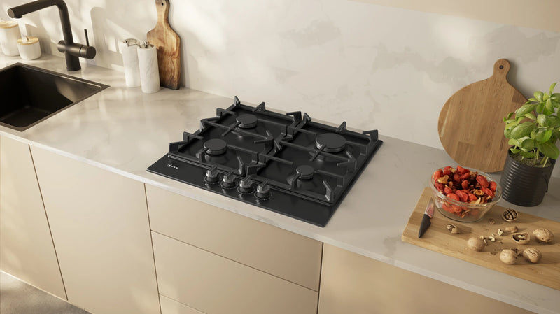 Neff T26CIP8S0 N 70, Gas hob, 60 cm, Enamel, Black-3