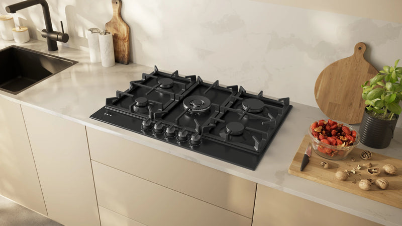 Neff N 70, Gas hob, 75 cm, Enamel, Black-3