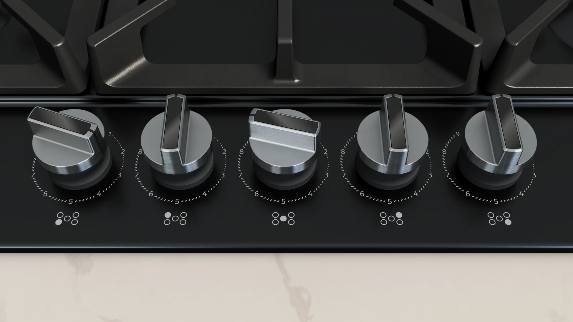Neff N 70, Gas hob, 75 cm, Enamel, Black-4