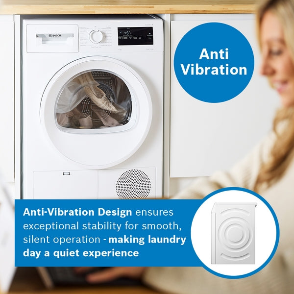Bosch WTH85225GB Series 4, Heat pump tumble dryer, 8 kg-13