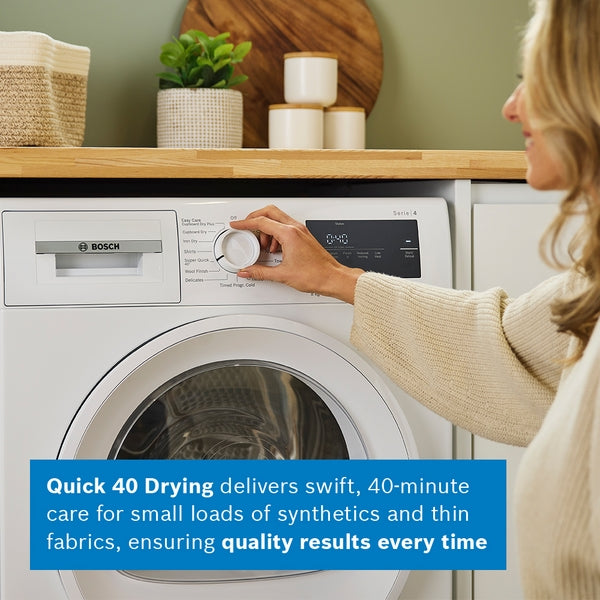 Bosch WTH85225GB Series 4, Heat pump tumble dryer, 8 kg-14