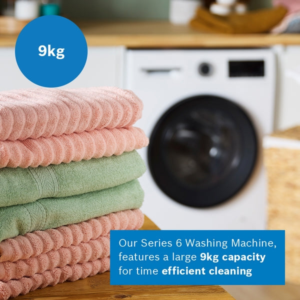 Series 6, Washing machine, front loader, 9 kg, max. 1400 rpm-10