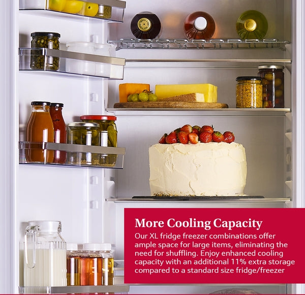 Neff KI7962FD0G N 50, Built-in fridge-freezer with freezer at bottom, 193.5 x 55.8 cm, flat hinge-8