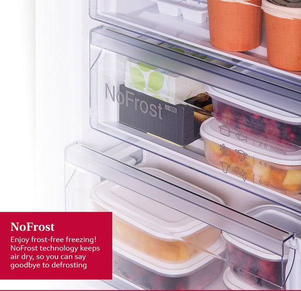 Neff KI7962FD0G N 50, Built-in fridge-freezer with freezer at bottom, 193.5 x 55.8 cm, flat hinge-9