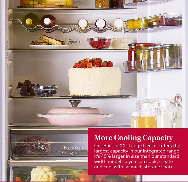 N 50, Built-in fridge-freezer with freezer at bottom, 193.5 x 69.1 cm, sliding hinge-10