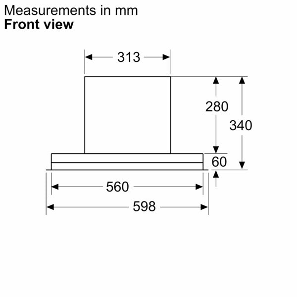 Neff Integrated Design Hoods D65XCC2S0B-18