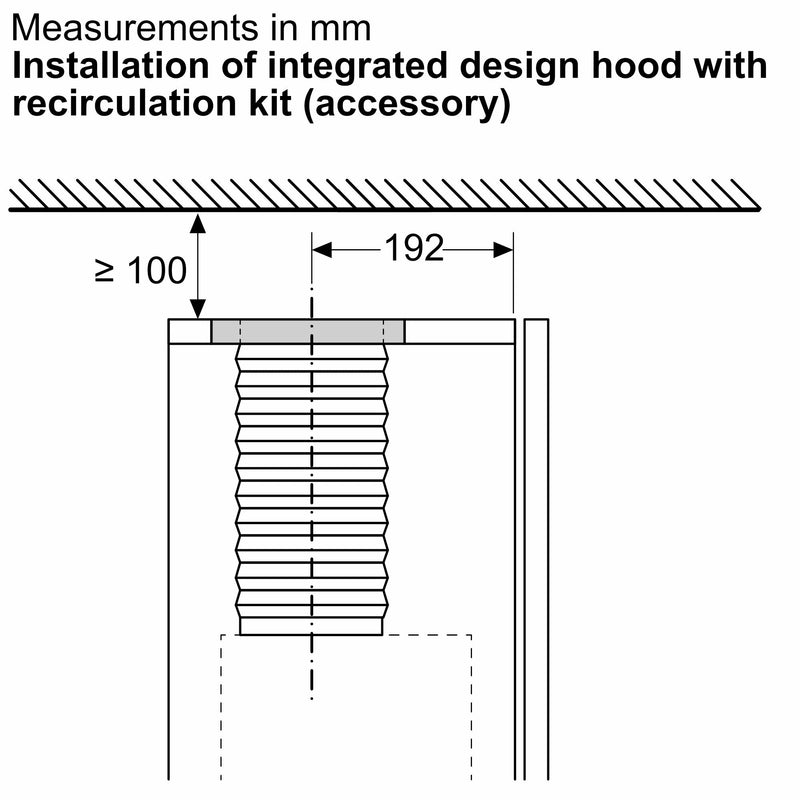 Bosch Optional Accessories for Integrated Design Hoods DWZ1IB1J6
