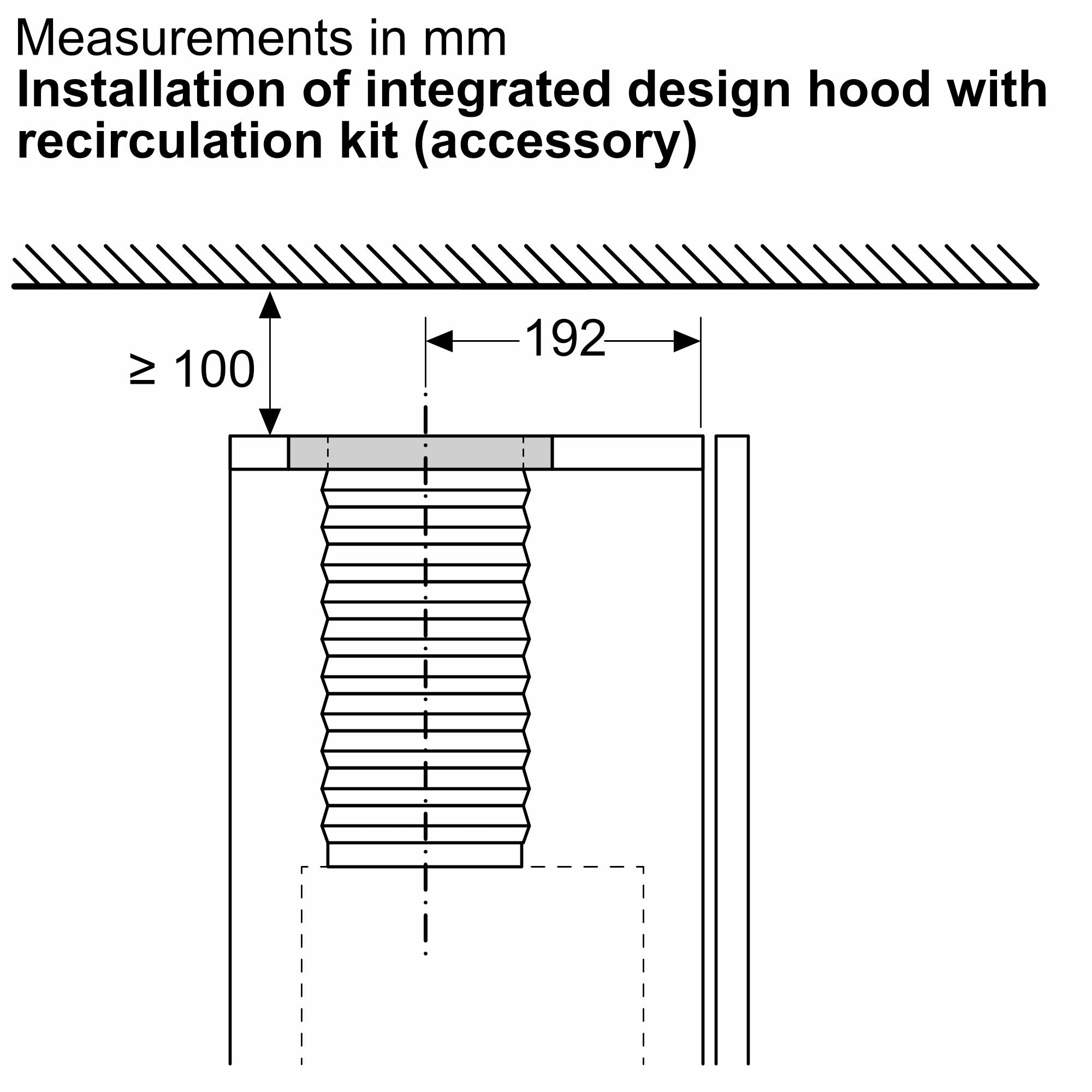 Bosch Optional Accessories for Integrated Design Hoods DWZ1IB1I6