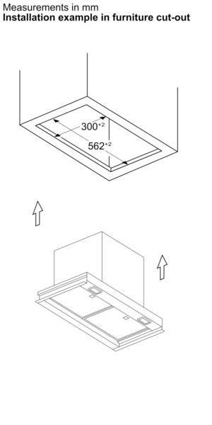 Neff Integrated Design Hoods D65XCC2S0B-14