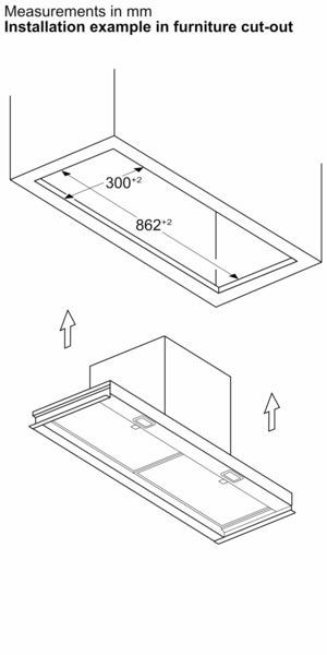 Neff Integrated Design Hoods D95XCC2S0B-12