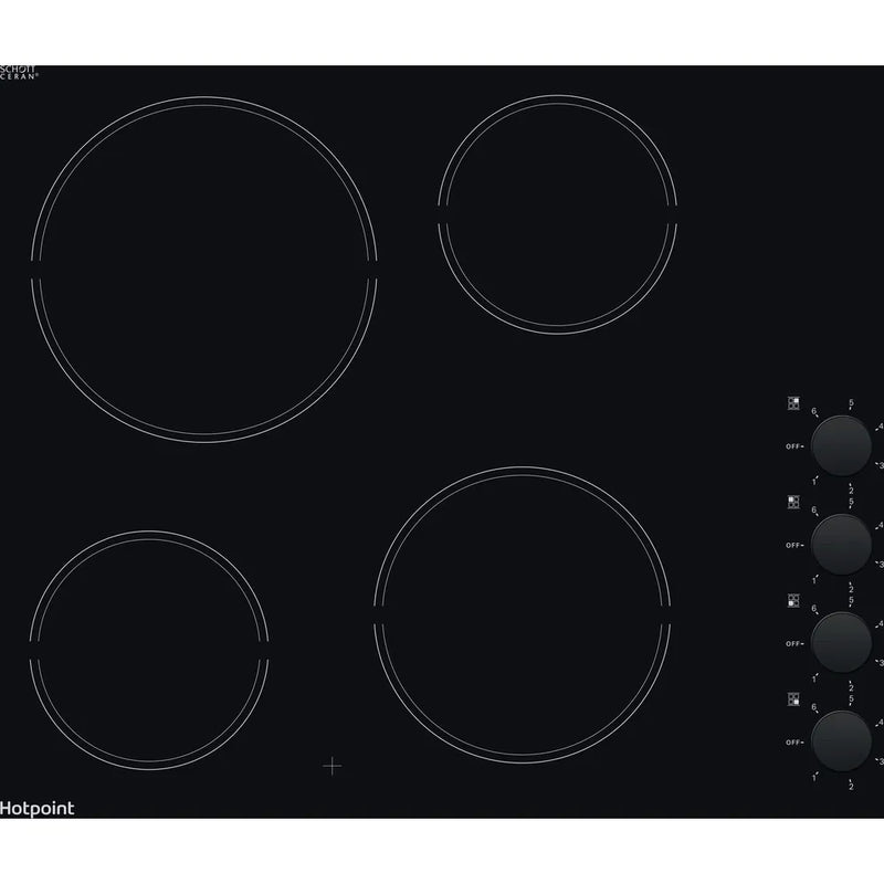 Hotpoint 60cm Ceramic Hob with Side Dial Control-1