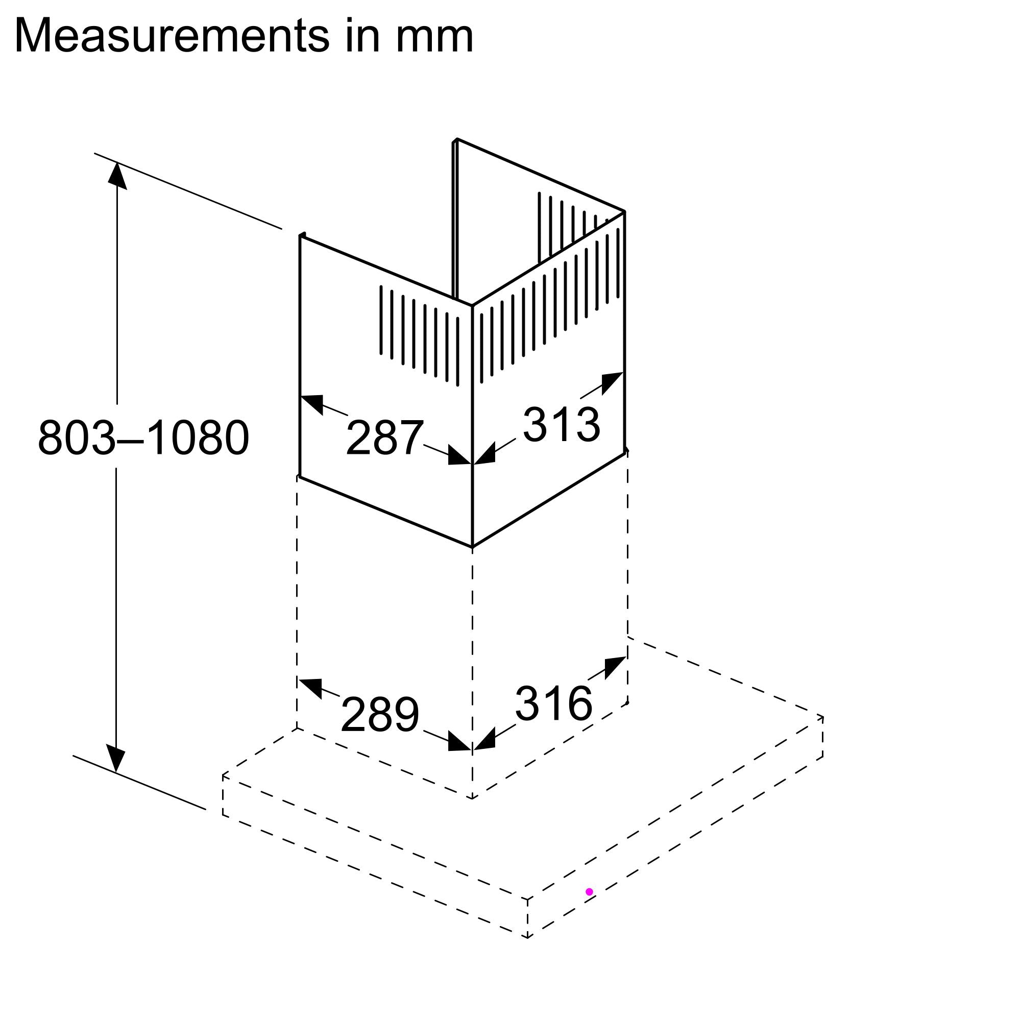 Bosch Optional Accessories for Chimney Hoods DWZ1FB3I6