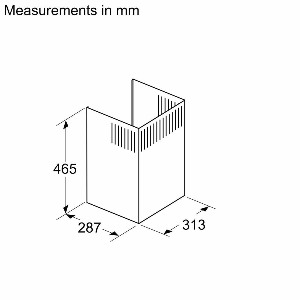 Bosch Optional Accessories for Chimney Hoods DWZ1FB3I6