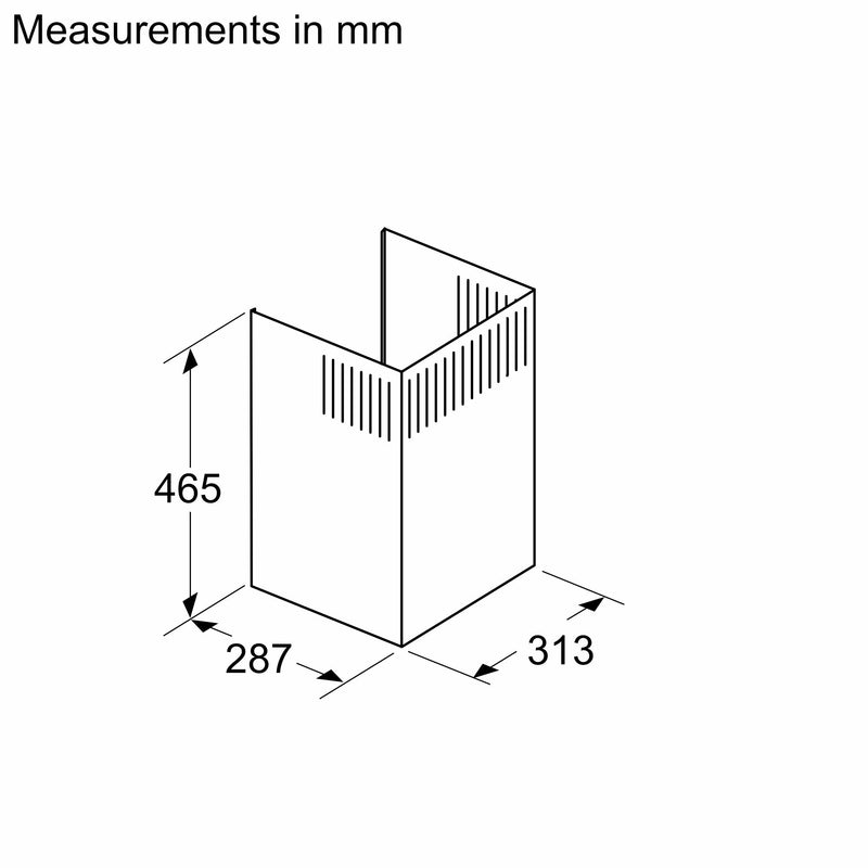Bosch Optional Accessories for Chimney Hoods DWZ1FB6I6