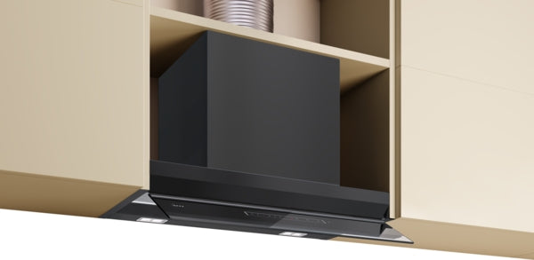 N 90, Integrated Design Hood, 60 cm, clear glass black printed, Matt black-1