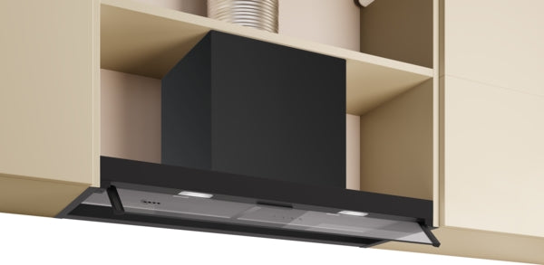 N 50, Integrated Design Hood, 80 cm, clear glass, Matt black-1