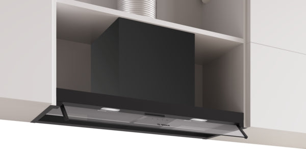 Bosch DBB85CC60B Series 4 Integrated Design Hood, 80 cm, clear glass, Matt black-1