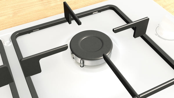 Bosch PBP6B2K60 Series 2, Gas hob, 60 cm, Enamel, White-3